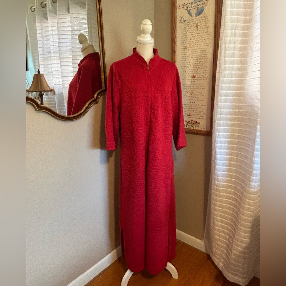 Natori Red Robe Caftan Sz Large